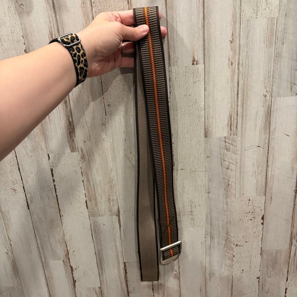 Chaco Brown Orange Nylon Belt Outdoors Adjustable Unisex Size Small